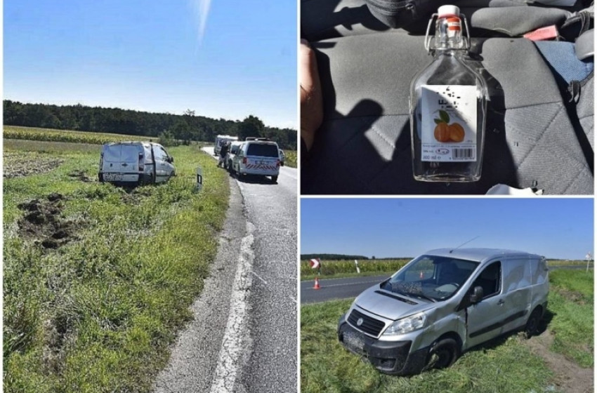 Bepiálva a szántóföldön landolt  